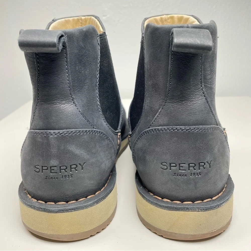 Sperry Men's, Dockyard Chelsea Boots Size 11.5M Navy Chukka Boating